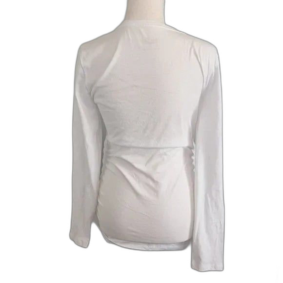 Women's Maternity by Ingrid & Isabel T-Shirt White Size L - Picture 2 of 5